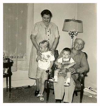 children with their grandparents