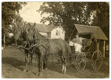 Cousin Tilden Tivito in a carriage