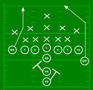 Football play diagram