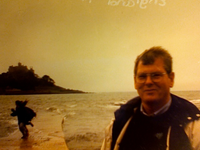 Man at St. Michael's Mount in Cornwall