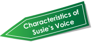 characteristics of susie's voice