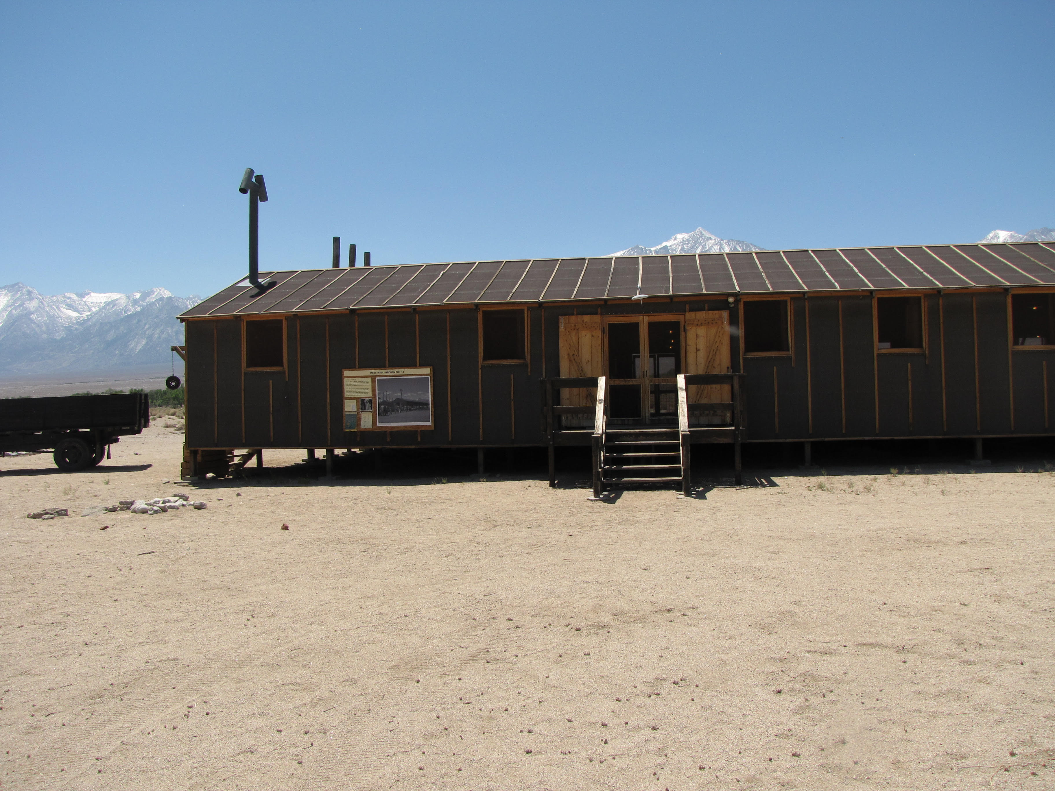 Facsimile barrack at Manzanar